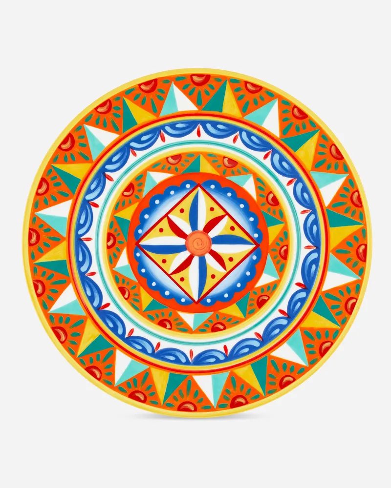Dolce & Gabbana Charger Plate In Fine Porcelain - Platzteller Mehrfarbig Mehrfarbig