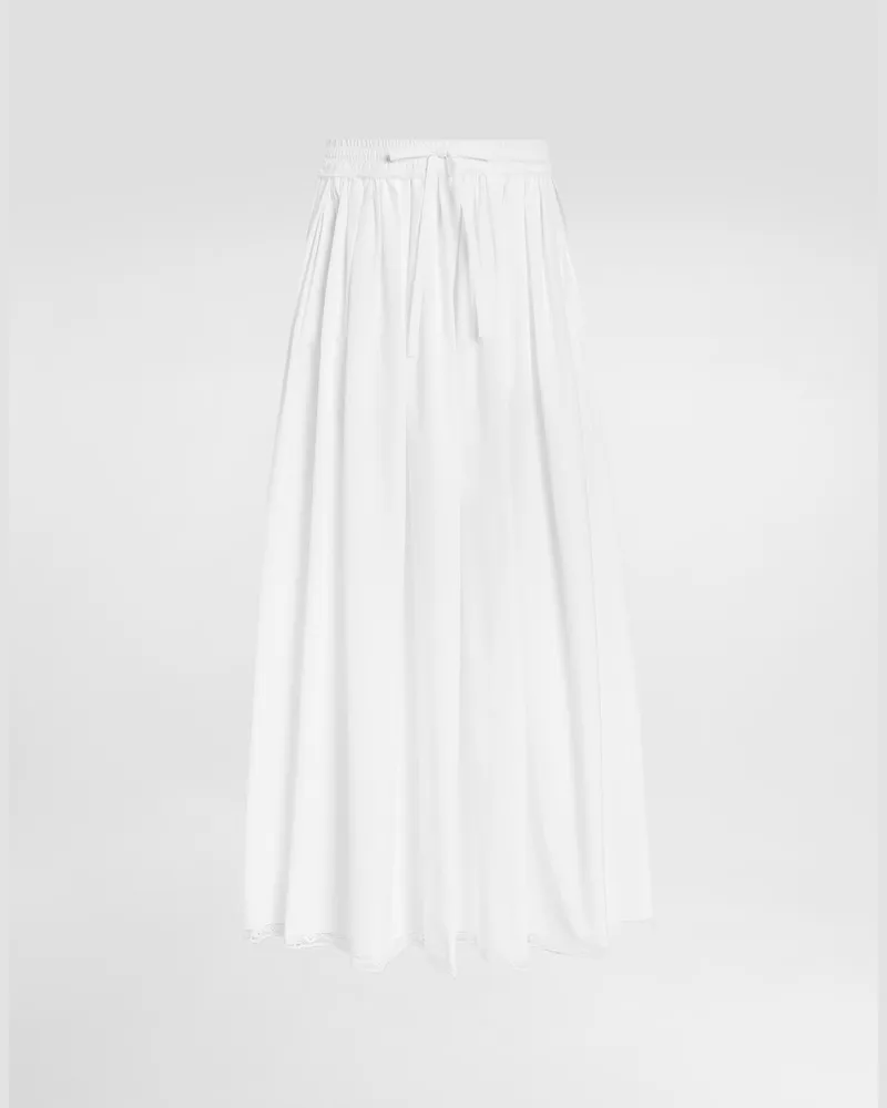 Dolce & Gabbana Poplin Skirt - Frau Röcke Wei Weiss