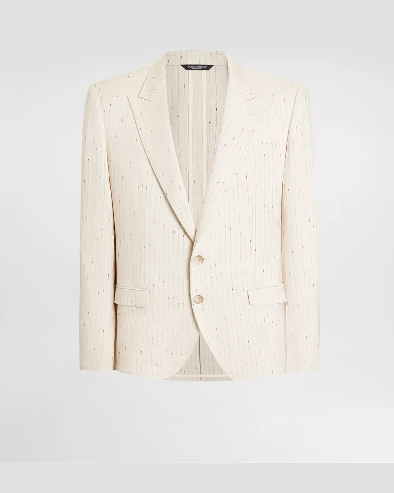 Dolce & Gabbana Single-breasted Pinstripe Finish Jacket - Mann Anzüge Und Blazer #n/d Mehrfarbig