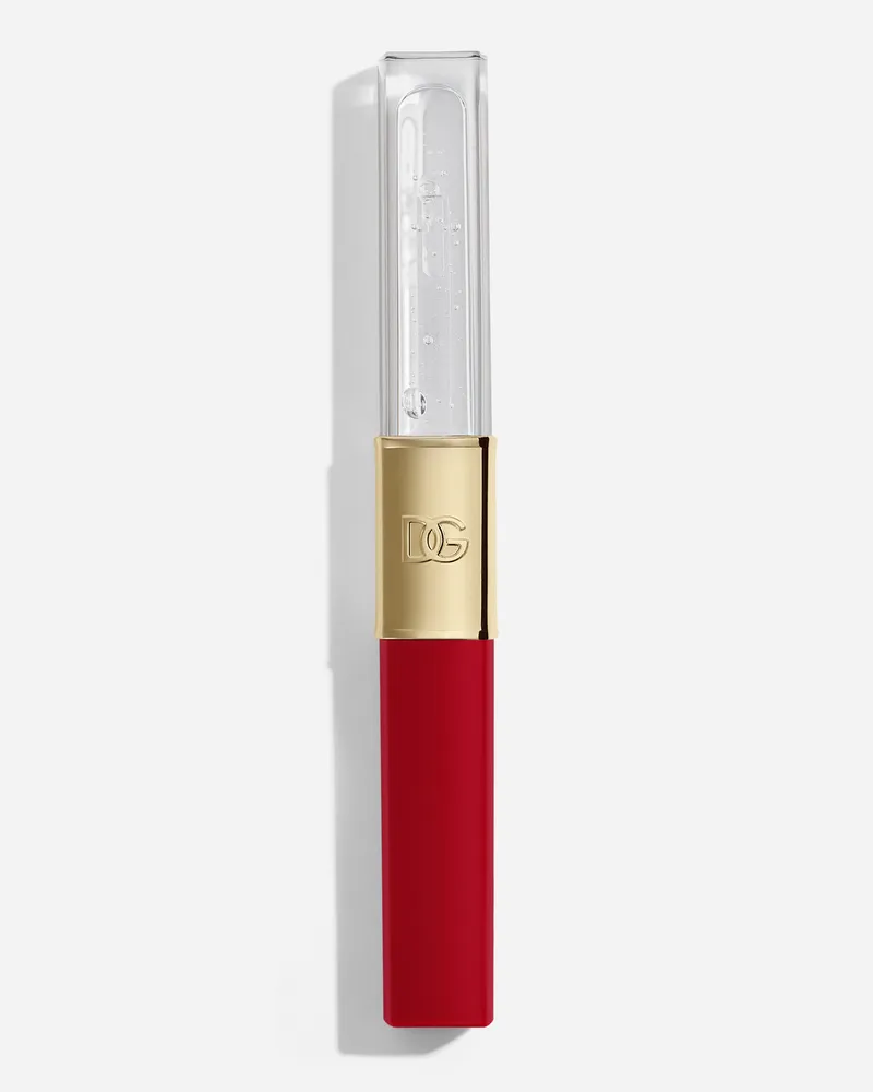 Dolce & Gabbana Make It Double! - Woman Flüssige Lippenstifte 05 Cherry Jelly - Rotes & Transparentes Gloss 05
