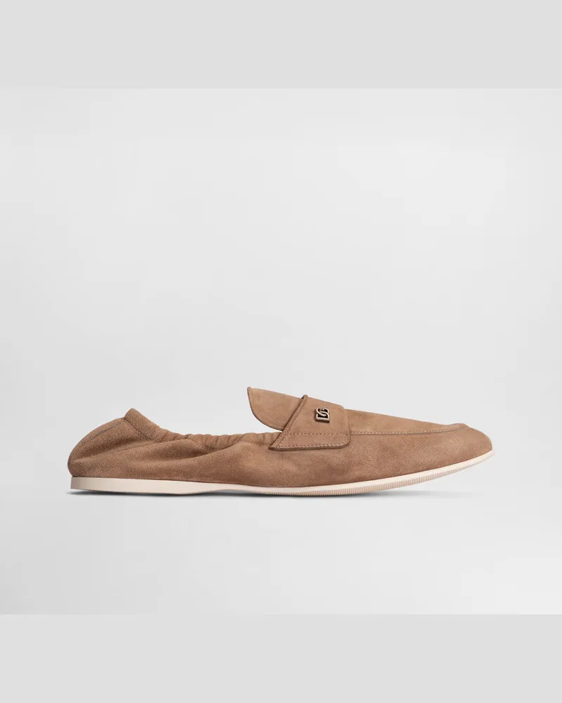Dolce & Gabbana Slipper Aus Kalbsleder - Mann Driver Und Mokassins Brown Brown