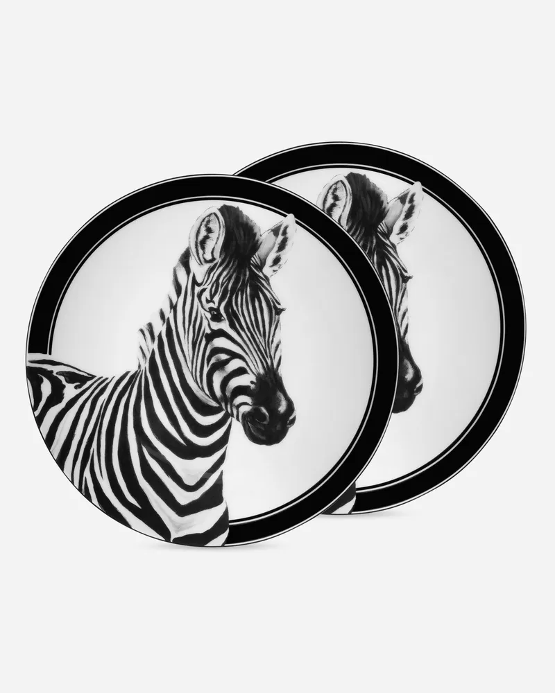 Dolce & Gabbana Set 2 Porcelain Bread Plates - Brotteller Mehrfarbig Mehrfarbig