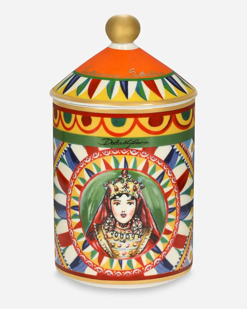 Dolce & Gabbana Porcelain Scented Candle – Wild Jasmine - Kerzen Mit Deckel Mehrfarbig Mehrfarbig