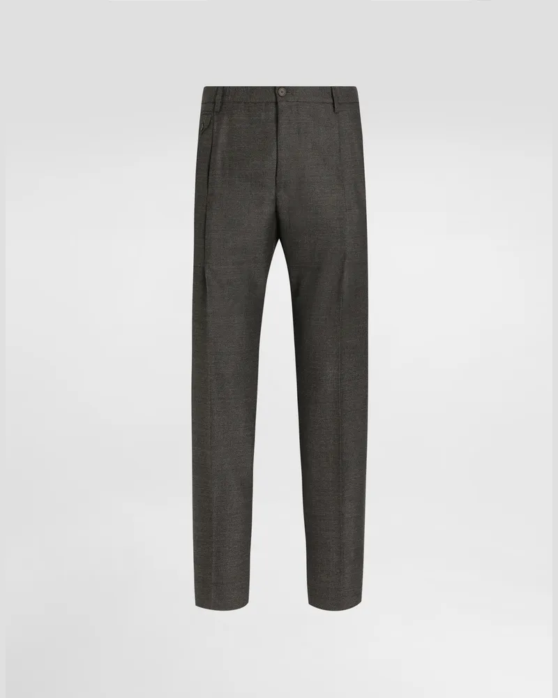 Dolce & Gabbana Wollhose - Mann Grau Grau