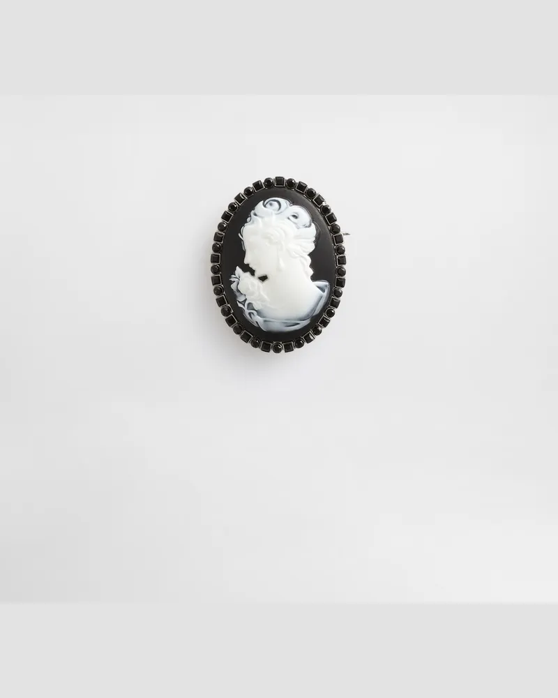 Dolce & Gabbana Oval Cameo Brooch - Mann Bijoux Silber Metall Silber