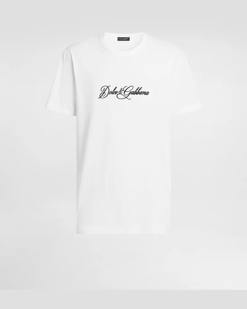 Dolce & Gabbana T-shirt Aus Baumwolle - Mann T-shirts Und Polos Wei White