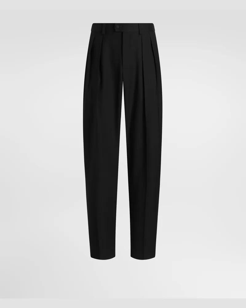 Dolce & Gabbana Hose Aus Wollgabardine - Mann Hosen Und Shorts Braun Wolle Braun