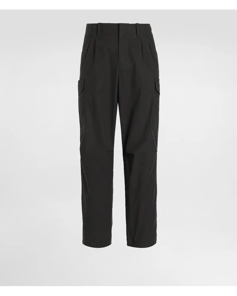 Dolce & Gabbana Cargohose Aus Baumwolle - Mann Hosen Und Shorts Schwarz Schwarz