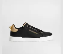 Portofino Sneakers Aus Kalbsnappaleder Mit Lettering - Frau Sneakers Mehrfarbig Leder