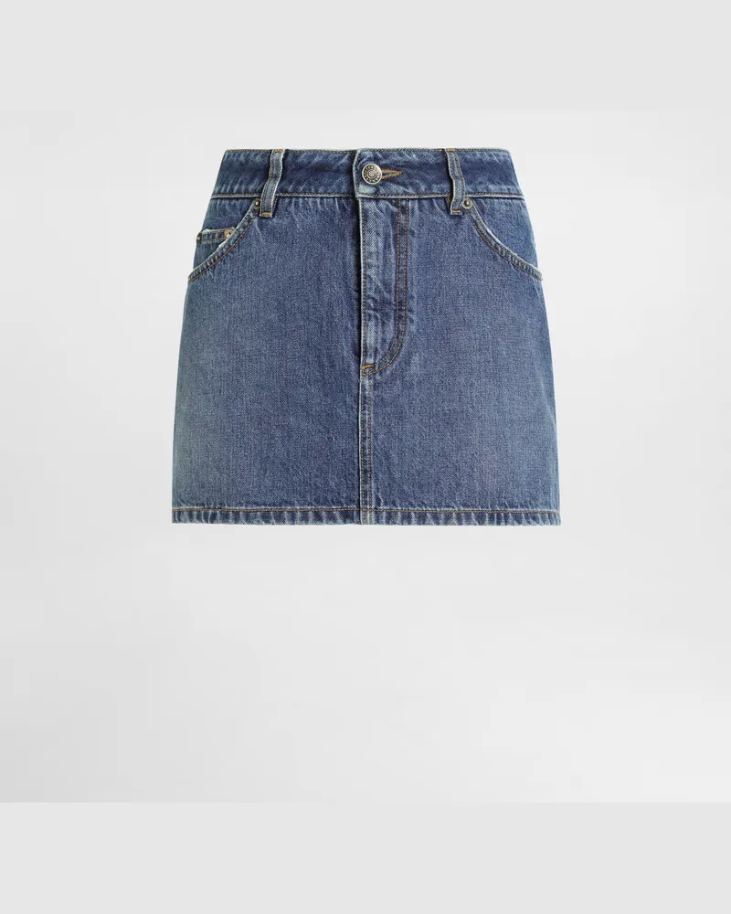 Dolce & Gabbana Denim Skirt - Frau Denim Mehrfarbig Mehrfarbig
