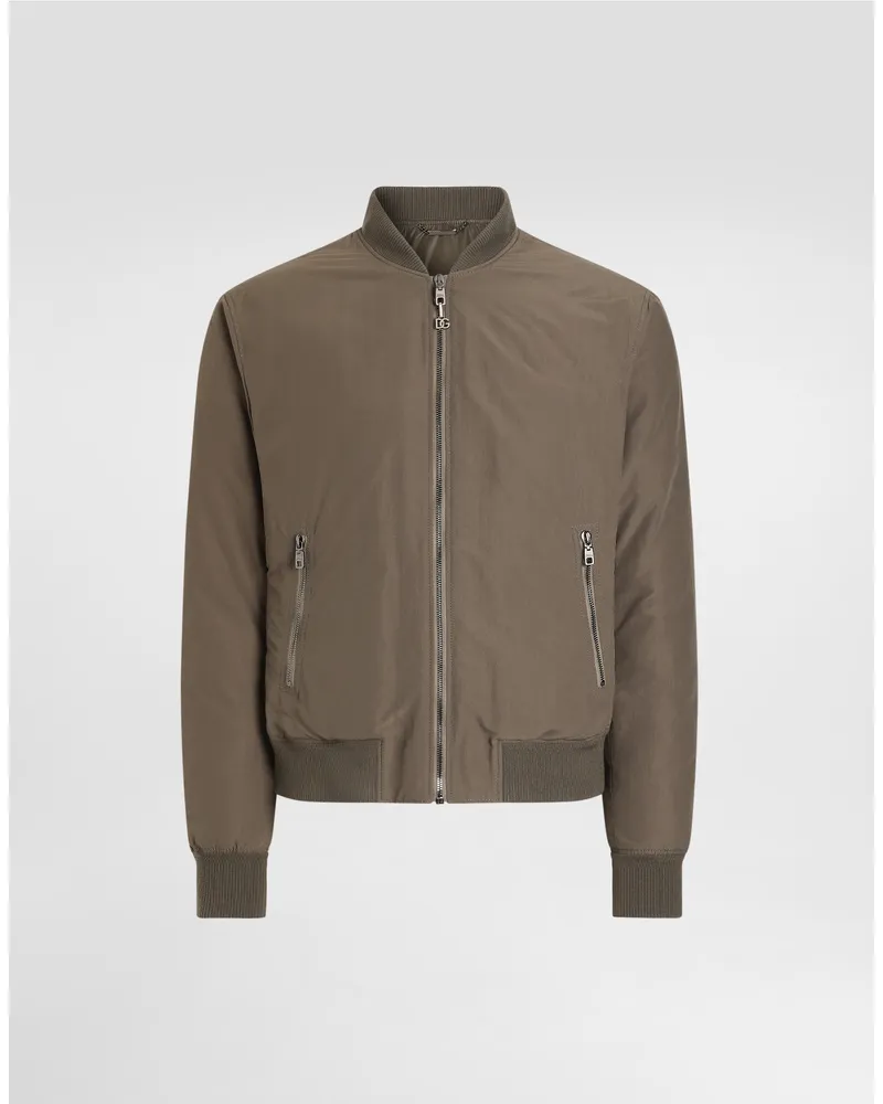 Dolce & Gabbana Bomberjacke Aus Gepolstertem Canvas - Mann Mäntel Und Jacken 