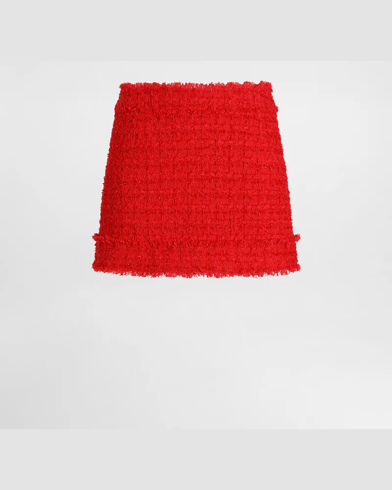 Dolce & Gabbana Minirock Rachel Aus Tweed - Frau Röcke Rot Rot