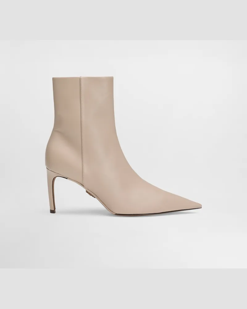 Dolce & Gabbana Stiefelette Devotion Aus Leder - Frau Stiefel Und Siefeletten Beige Beige