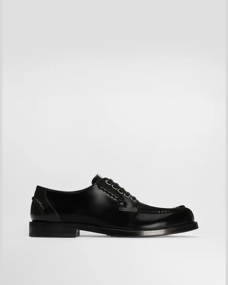 Dolce & Gabbana Derby-schuhe Aus Kalbsleder - Mann Schnürschuhe Schwarz 