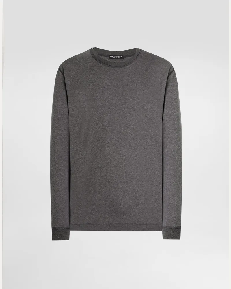Dolce & Gabbana Cotton T-shirt - Mann T-shirts Und Polos Grau Baumwolle Grey