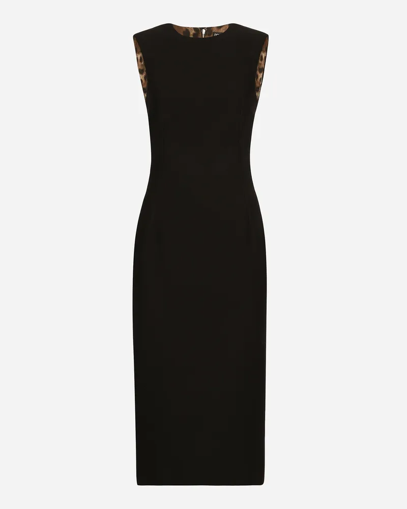 Dolce & Gabbana Schlauchkleid Aus Wolle - Frau Kleider Schwarz Schwarz