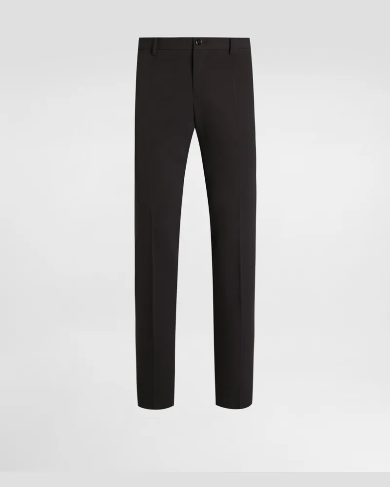 Dolce & Gabbana Bi-stretch Wool Canvas Trousers - Mann Hosen Und Shorts Grey Wolle Grey