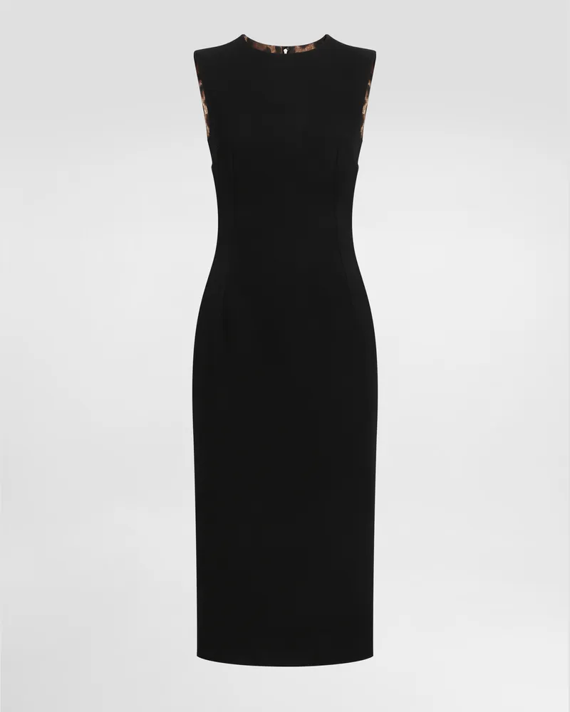 Dolce & Gabbana Kleid Aus Wolle - Frau Kleider Schwarz Schwarz