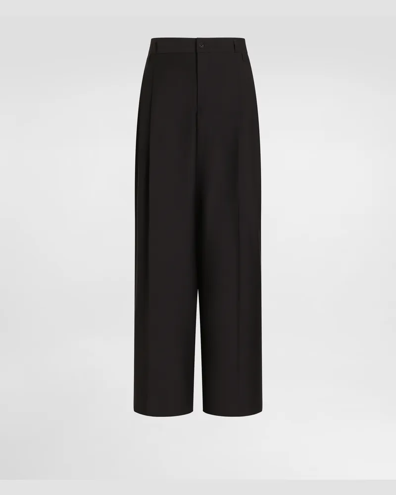 Dolce & Gabbana Hose Aus Wollfaille - Mann Hosen Und Shorts Blau Blau