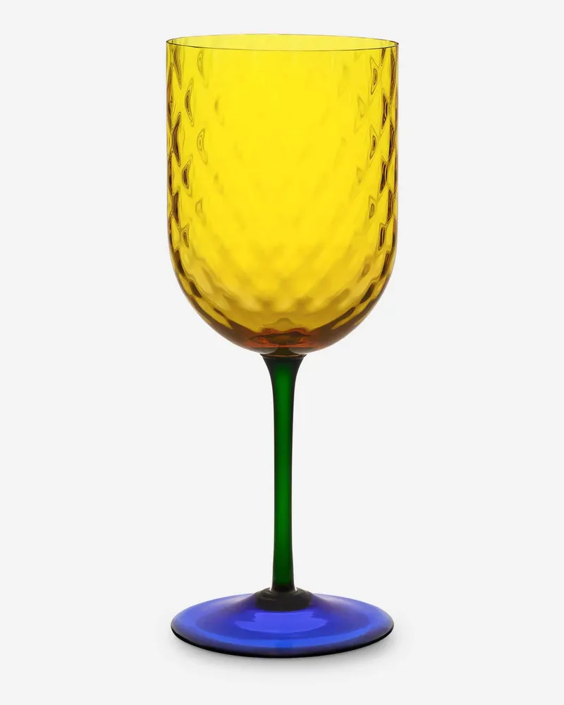 Dolce & Gabbana Hand-blown Murano Red Wine Glass - Weingläser Mehrfarbig Mehrfarbig