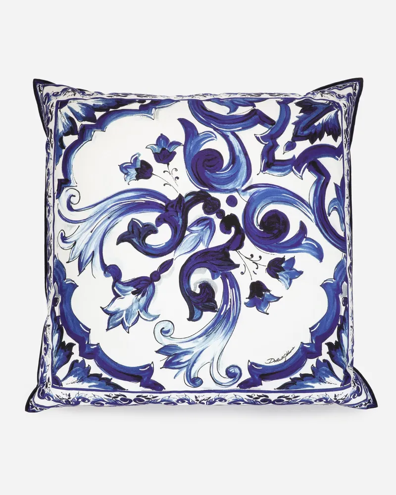 Dolce & Gabbana Canvas Cushion Large - Große Kissen Mehrfarbig Mehrfarbig
