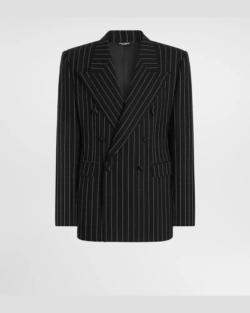 Dolce & Gabbana Doppelreihiges Sakko Aus Wolle Mit Nadelstreifen - Mann Anzüge Und Blazer #n/d Mehrfarbig