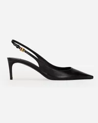 Dolce & Gabbana Slingback aus Nappaleder Schwarz