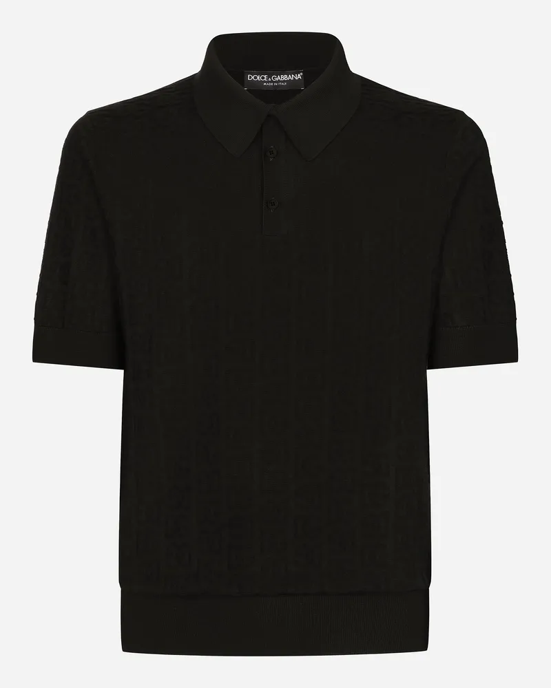 Dolce & Gabbana Polo M/c - Mann Strickwaren Schwarz Black