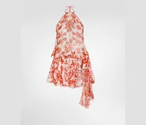 Kleid Aus Chiffon Mit Majolika-print, Kurz - Frau Kleider Mehrfarbig