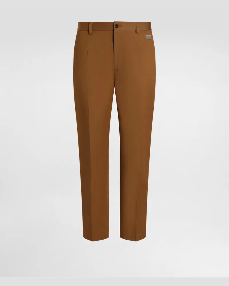 Dolce & Gabbana Hose In Sartorialer Verarbeitung Aus Baumwolle - Mann Hosen Und Shorts Braun Braun