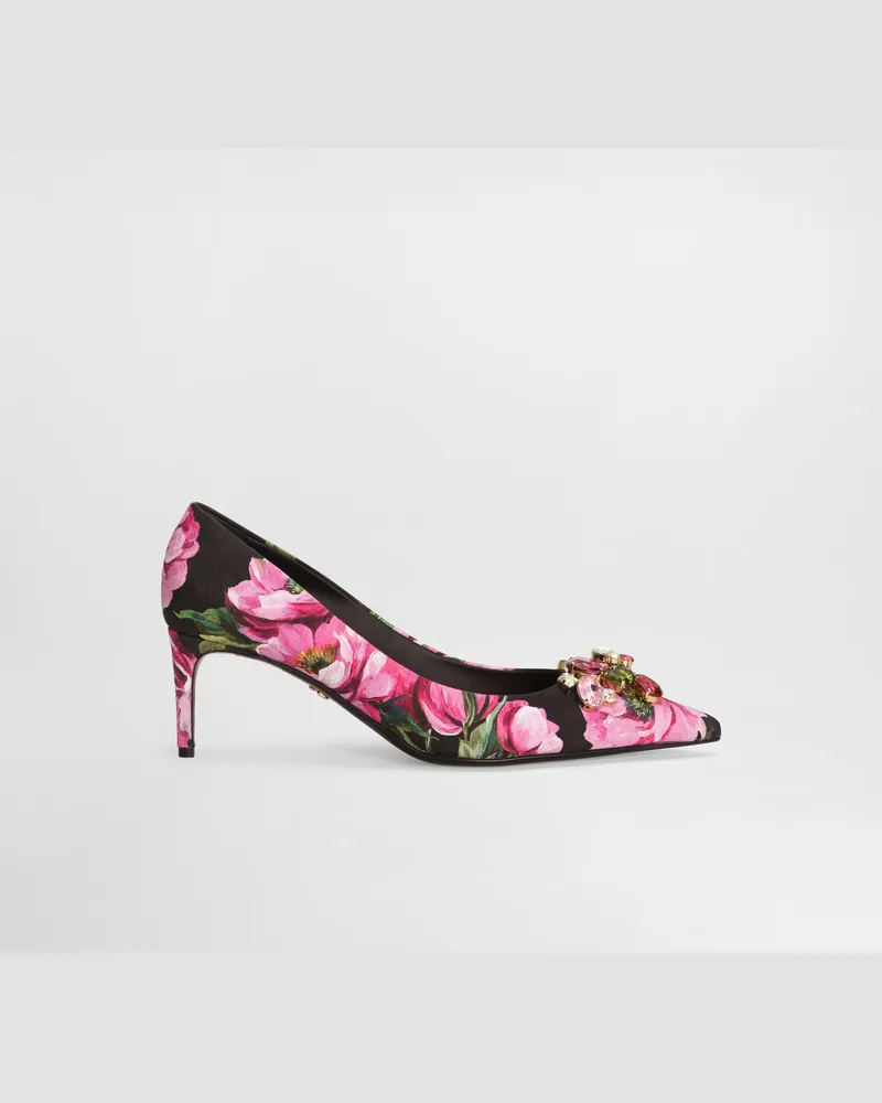 Dolce & Gabbana Pumps Aus Bedrucktem Brokat - Frau Pumps Und Slingbacks Drucken Drucken