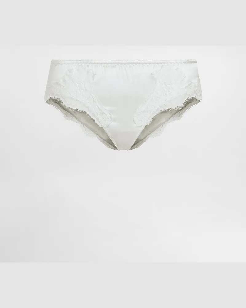 Dolce & Gabbana New Slip - Frau Unterwäsche Wei Weiss