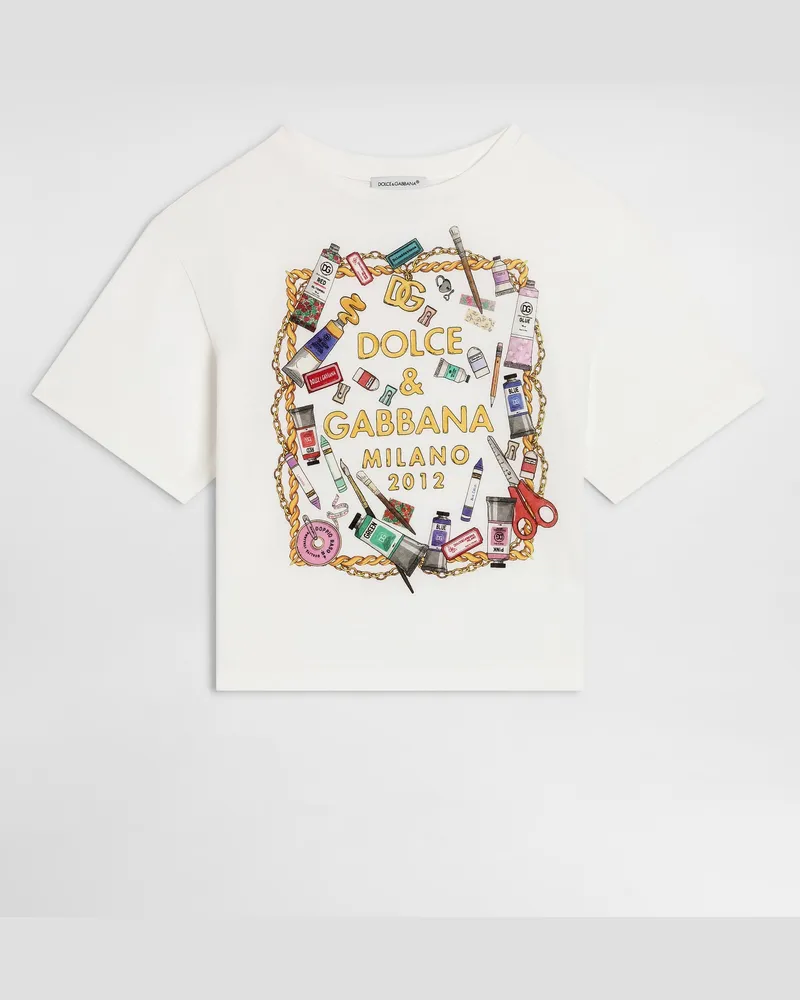 Dolce & Gabbana T-shirt Aus Baumwolle - Frau Collection 