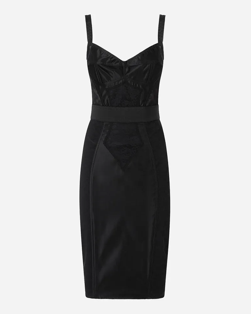 Dolce & Gabbana Korsettkleid - Frau Kleider Schwarz Schwarz