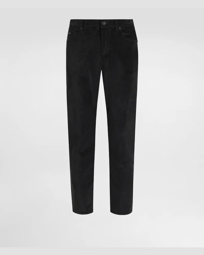 Dolce & Gabbana Hose Regular Aus Baumwolle Und Kaschmir - Mann Hosen Und Shorts Grau Grau