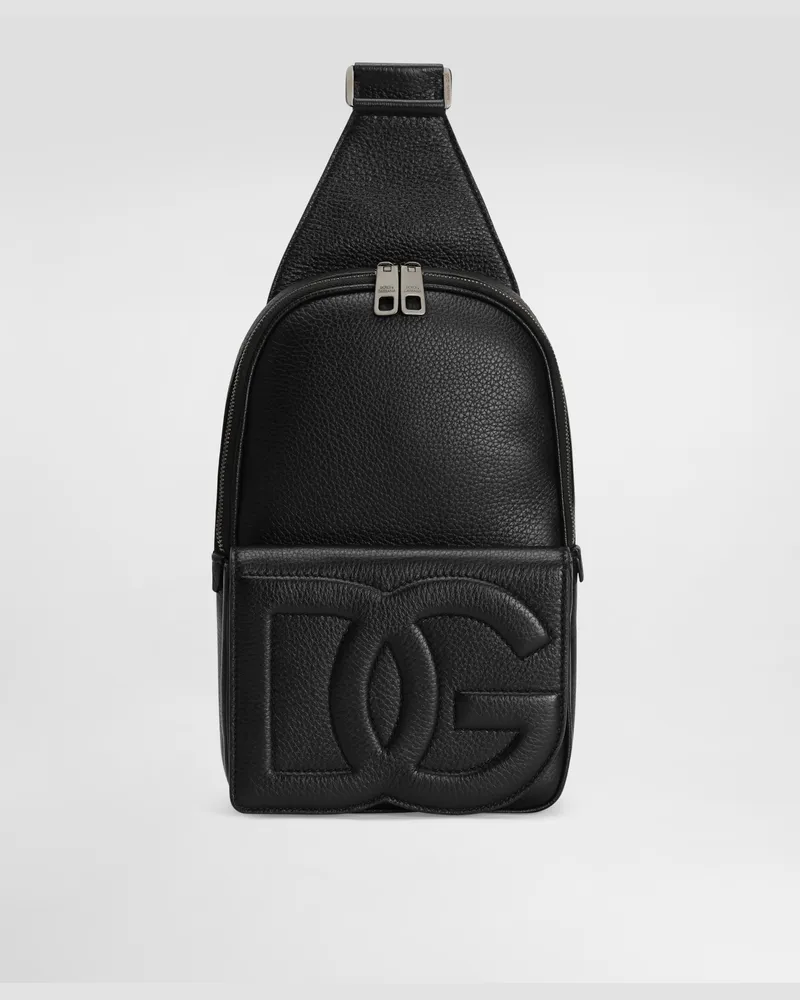 Dolce & Gabbana Umhängerucksack Aus Hirschleder - Mann Rucksäcke Und Bauchtaschen Schwarz Schwarz