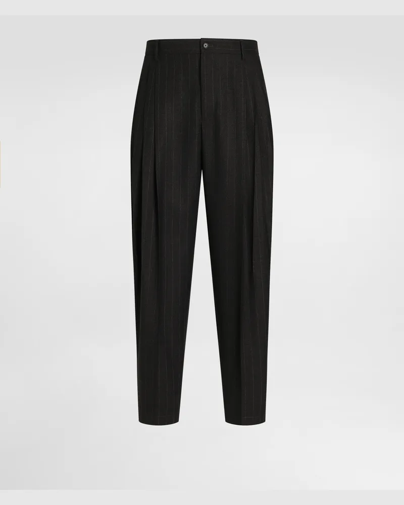 Dolce & Gabbana Hose Aus Schurwolle In Nadelstreifen-optik - Mann Hosen Und Shorts Mehrfarbig 