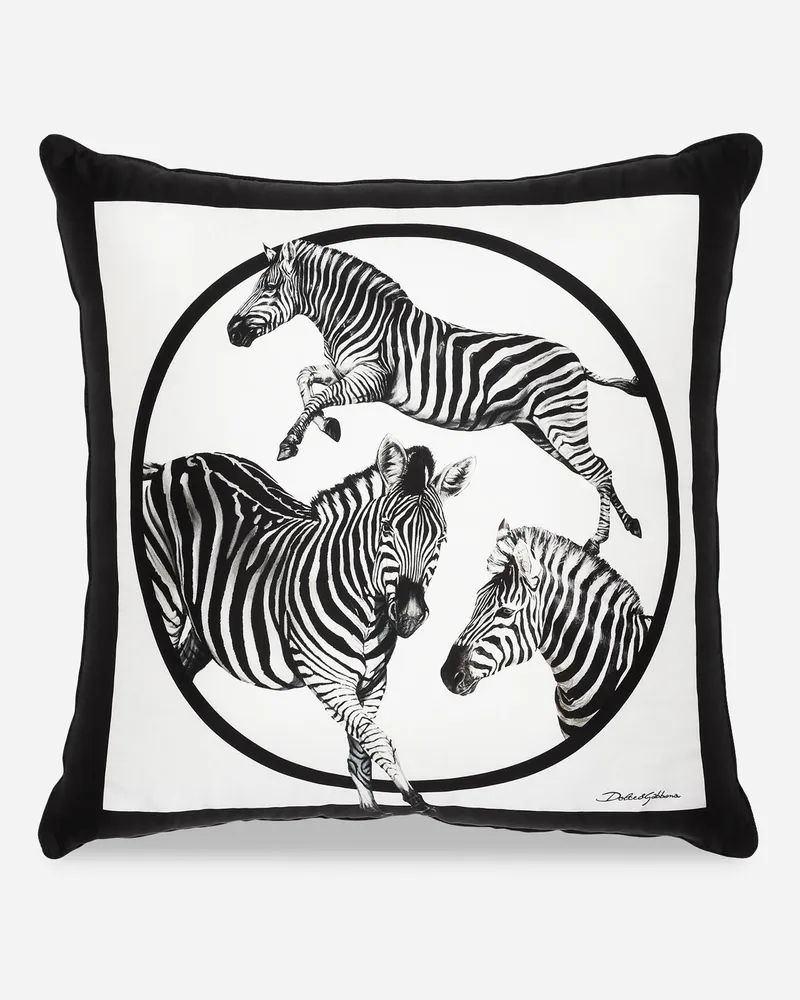 Dolce & Gabbana Silk Twill Cushion Medium - Mittelgroße Kissen Mehrfarbig Mehrfarbig