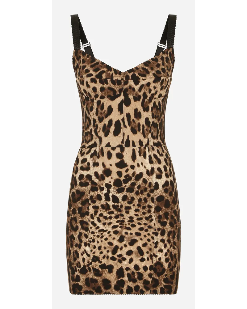 Dolce & Gabbana Corset dress Animal-print