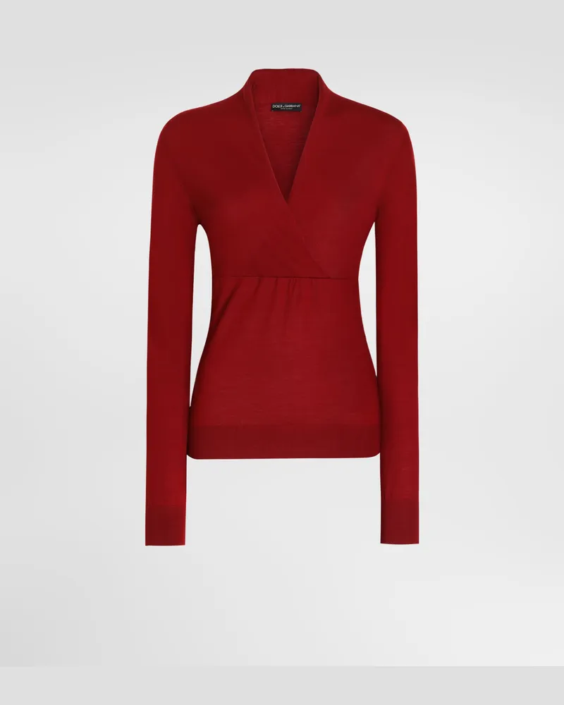 Dolce & Gabbana Pullover Aus Kaschmir - Frau Collection Bordeaux Bordeaux