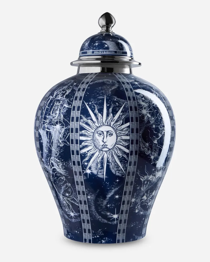 Dolce & Gabbana Große Porzellanvase „potiche“ - Vasen Mehrfarbig Mehrfarbig