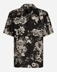 Dolce & Gabbana Hawaiihemd Seide Blumenprint Drucken