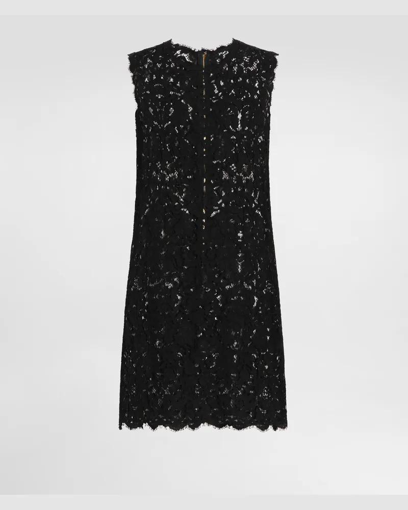 Dolce & Gabbana Cordonetto Lace Dress - Frau Kleider Schwarz Black