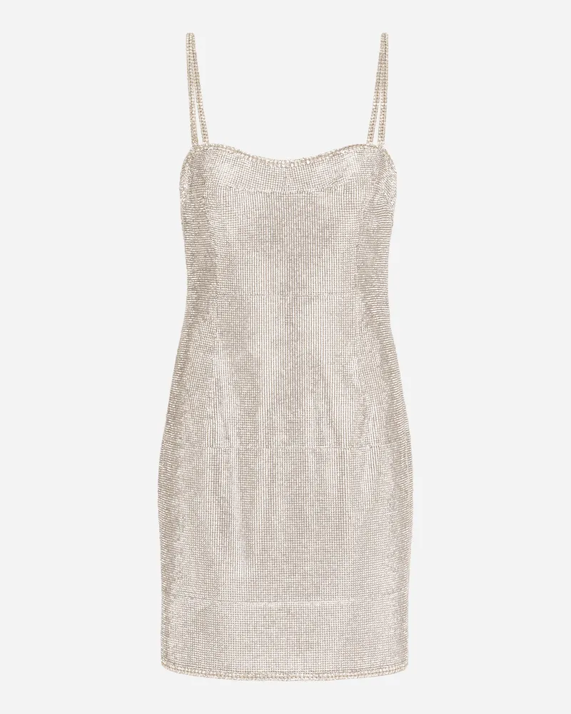 Dolce & Gabbana Kurze Bluse Aus Charmeuse 60er-jahre-print - Frau Kleider Mehrfarbig Mehrfarbig