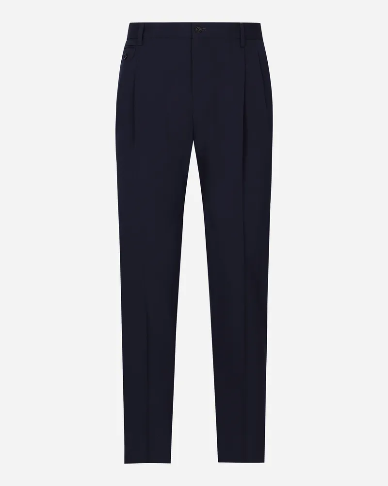 Dolce & Gabbana Sartoriale Hose Aus Stretch-twill - Mann Hosen Und Shorts Blau Blau