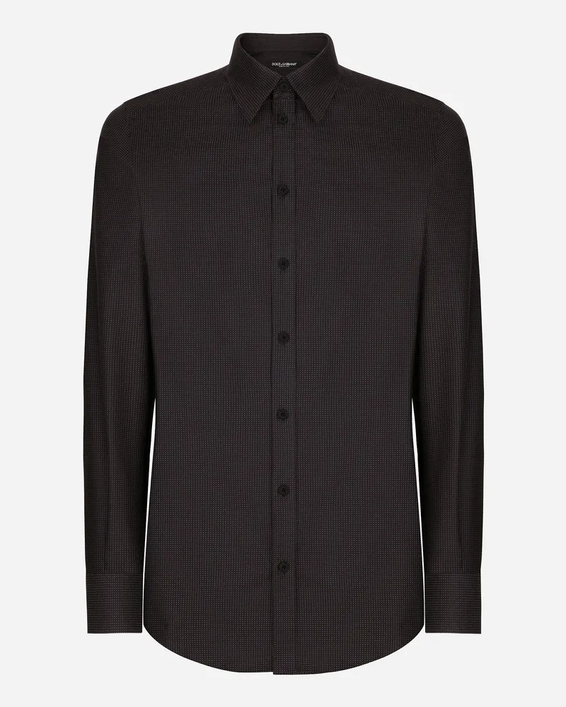 Dolce & Gabbana Hemd Martini Fit Aus Baumwolle - Mann Hemden Mehrfarbig Mehrfarbig