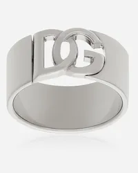 Dolce & Gabbana Ring DG-Logo Cut-out Silber