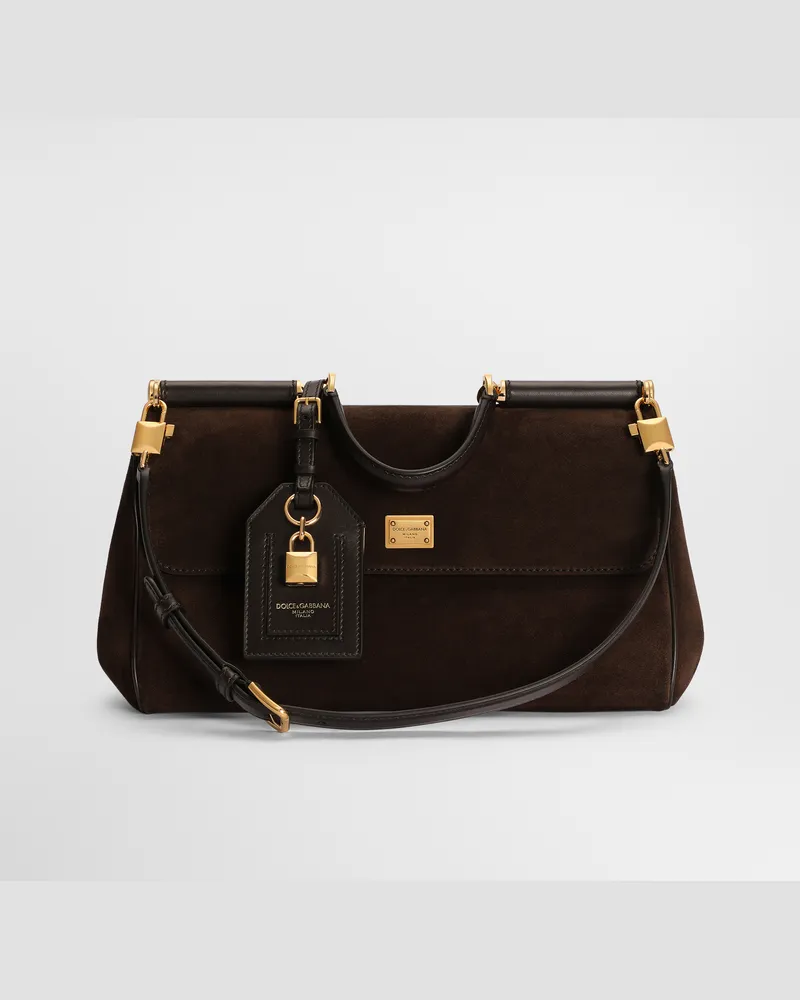 Dolce & Gabbana Tasche My Sicily Medium Aus Spalt- Und Glattkalbsleder - Frau Collection Multicolor Multicolor