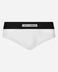 Dolce & Gabbana Slip Brando aus bi-elastischem Baumwolljersey Weiss