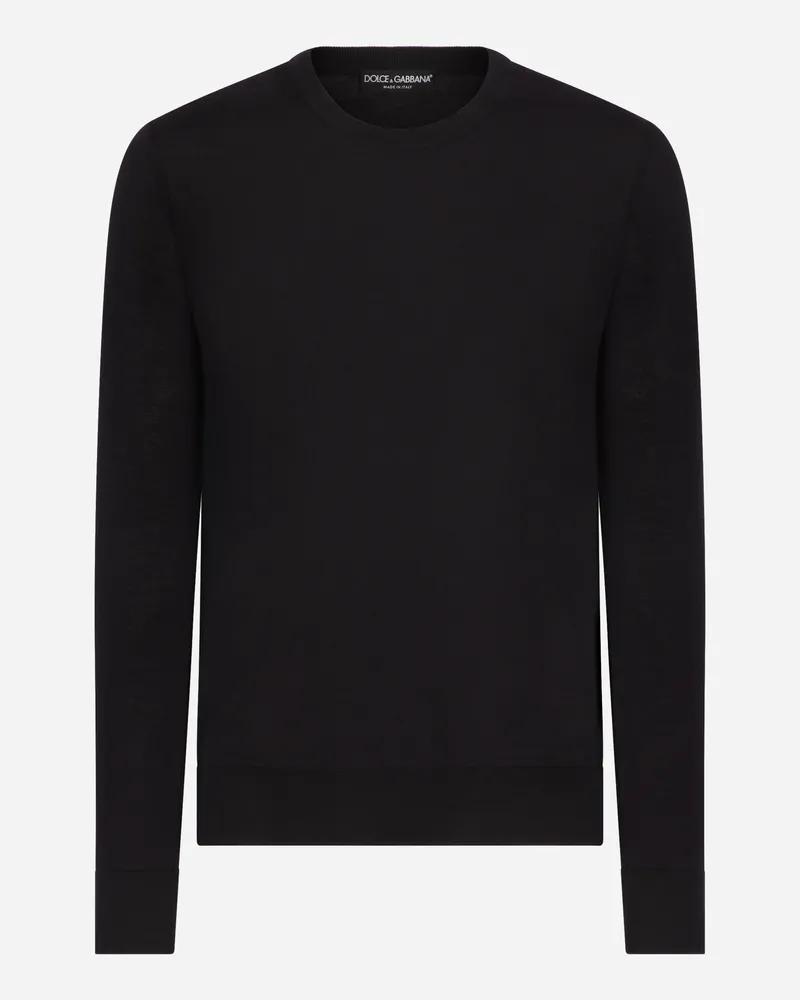 Dolce & Gabbana Pull Girocollo - Mann Strickwaren Blau Kaschmir Blau
